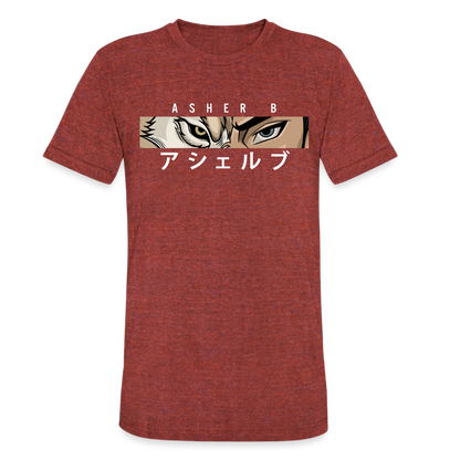 Asher B Tri-Blend T-Shirt - heather cranberry