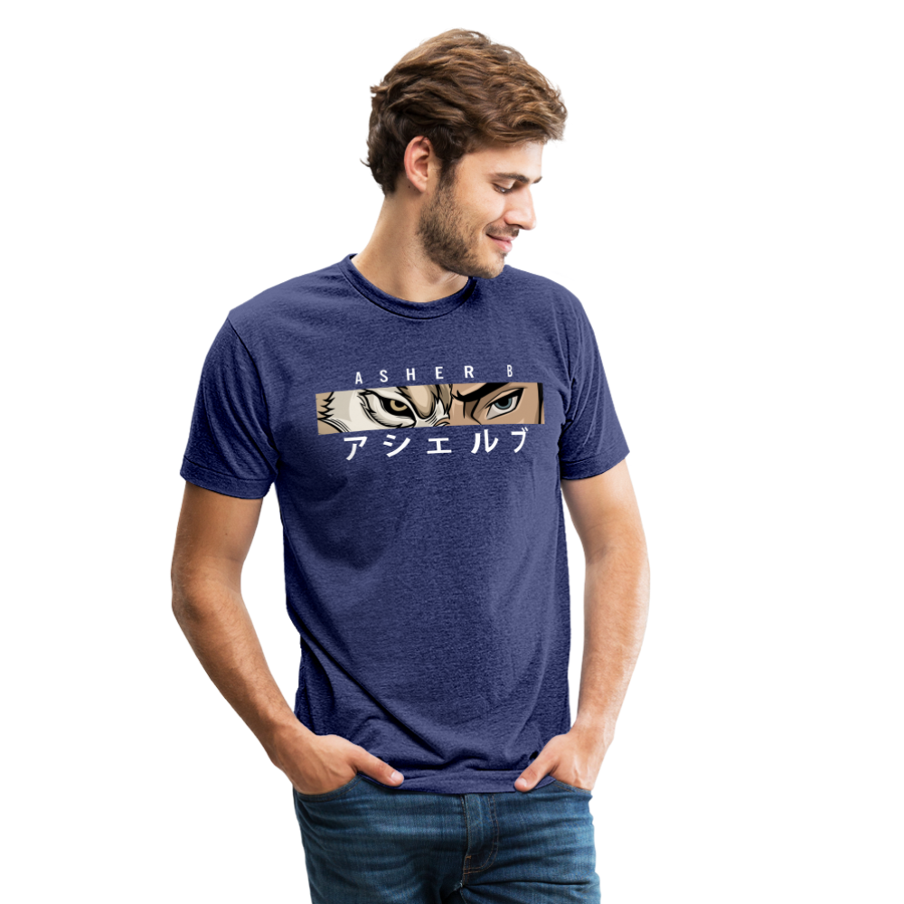 Asher B Tri-Blend T-Shirt - heather indigo