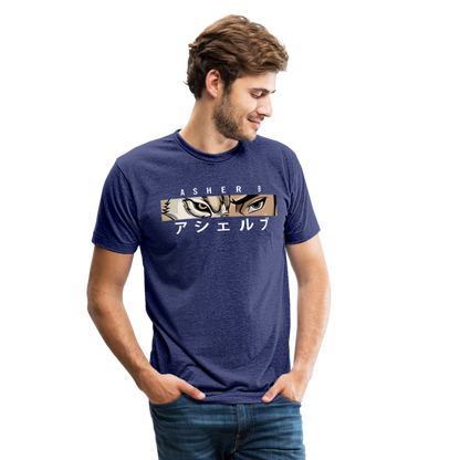 Asher B Tri-Blend T-Shirt - heather indigo