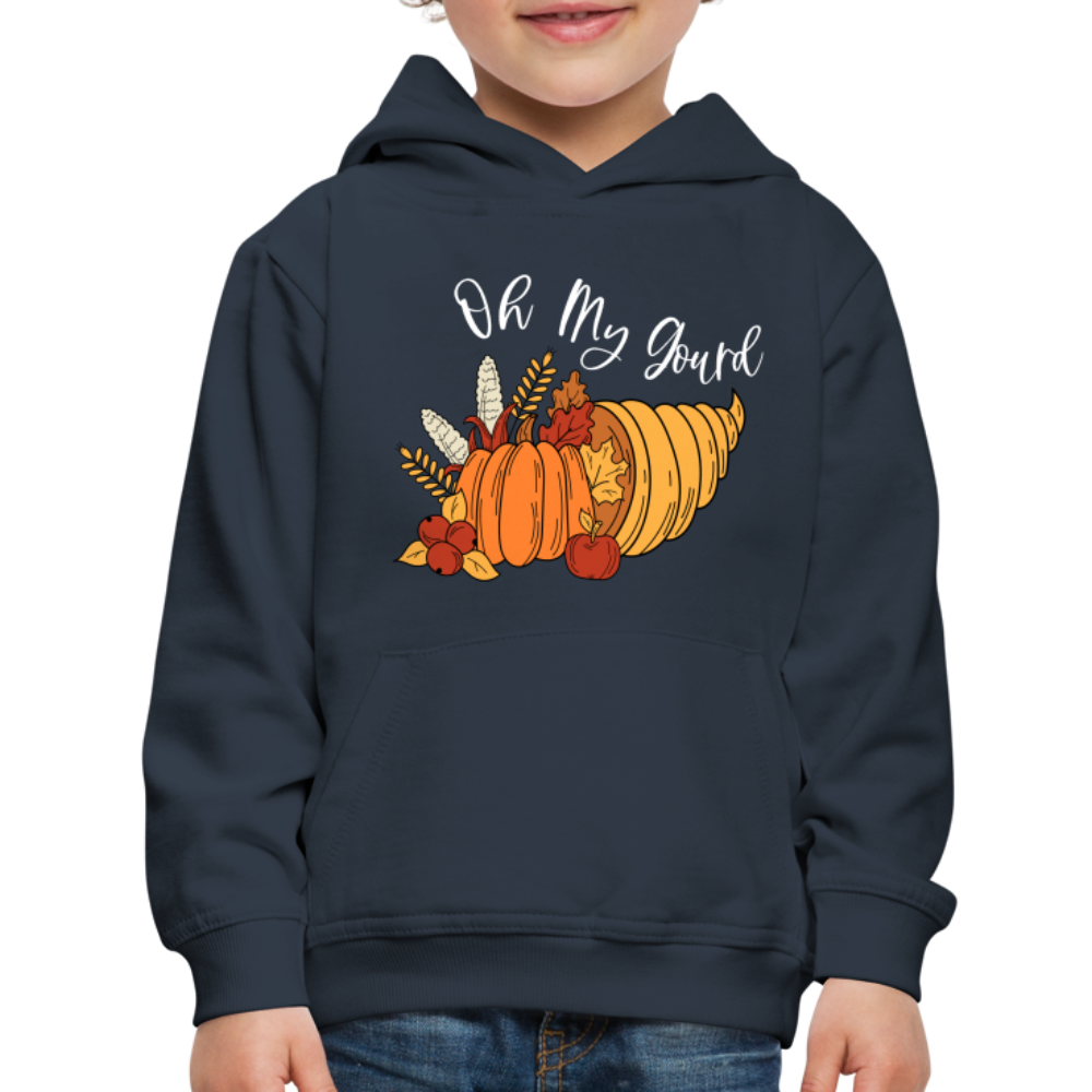 GU 'Oh My Gourd' Youth Premium Hoodie - navy