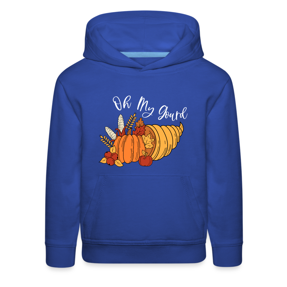 GU 'Oh My Gourd' Youth Premium Hoodie - royal blue