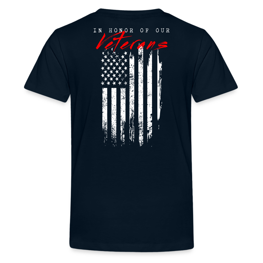 GU 'In Honor of Veterans' Youth Premium T-Shirt - deep navy