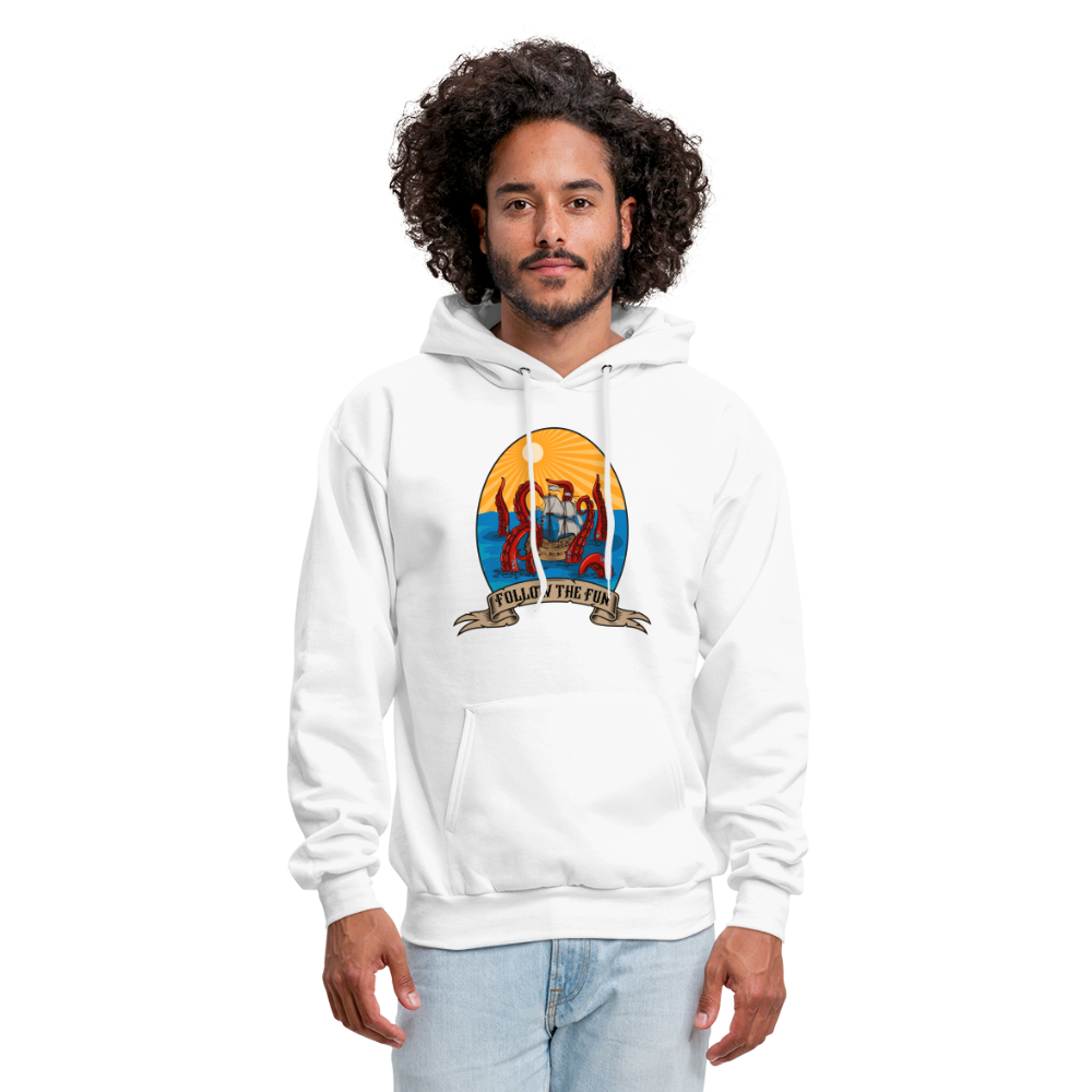 Men's Reid Likes Games 'Follow the Fun' Hoodie - white