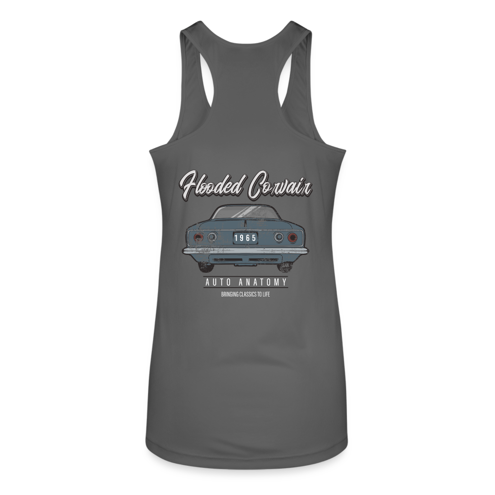 Women’s Auto Anatomy 'Bringing Classics to Life' Racerback Tank Top - charcoal