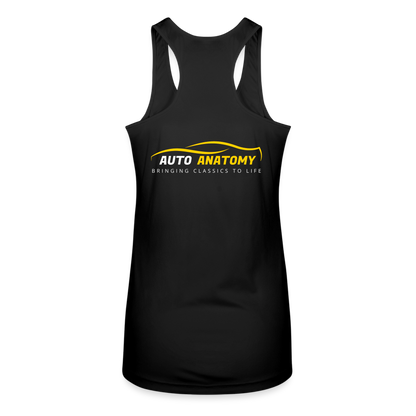 Women’s Auto Anatomy Performance Racerback Tank Top - black