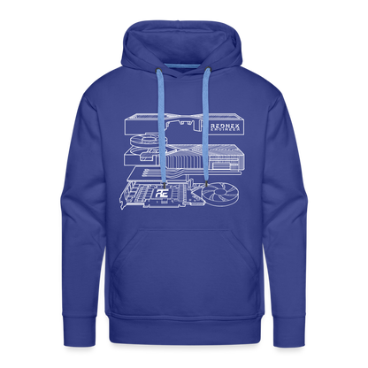 Men’s RE 'Blueprint' Premium Hoodie - royal blue