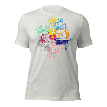 Adult 'Rainbow Controller Splash' Staple T-Shirt