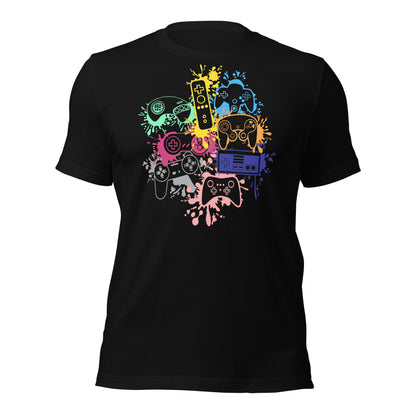 Adult 'Rainbow Controller Splash' Staple T-Shirt