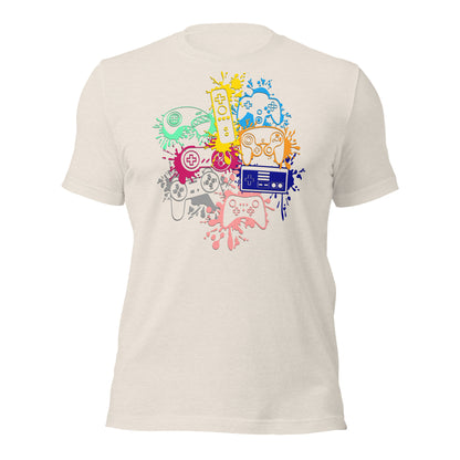 Adult 'Rainbow Controller Splash' Staple T-Shirt