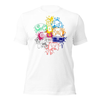 Adult 'Rainbow Controller Splash' Staple T-Shirt