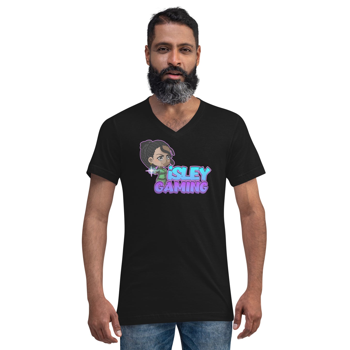 Adult iSLEYGaming 'Pew-Pew' V-Neck T-Shirt