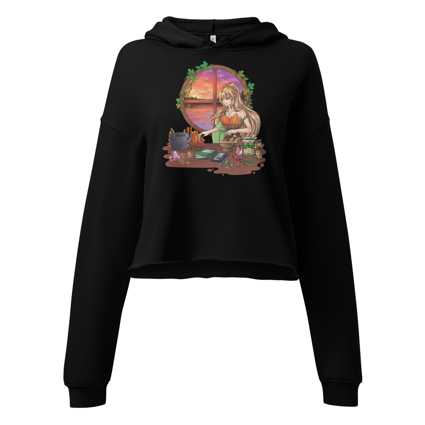 Women's Lady Nostia 'Alchemy' Cropped Hoodie