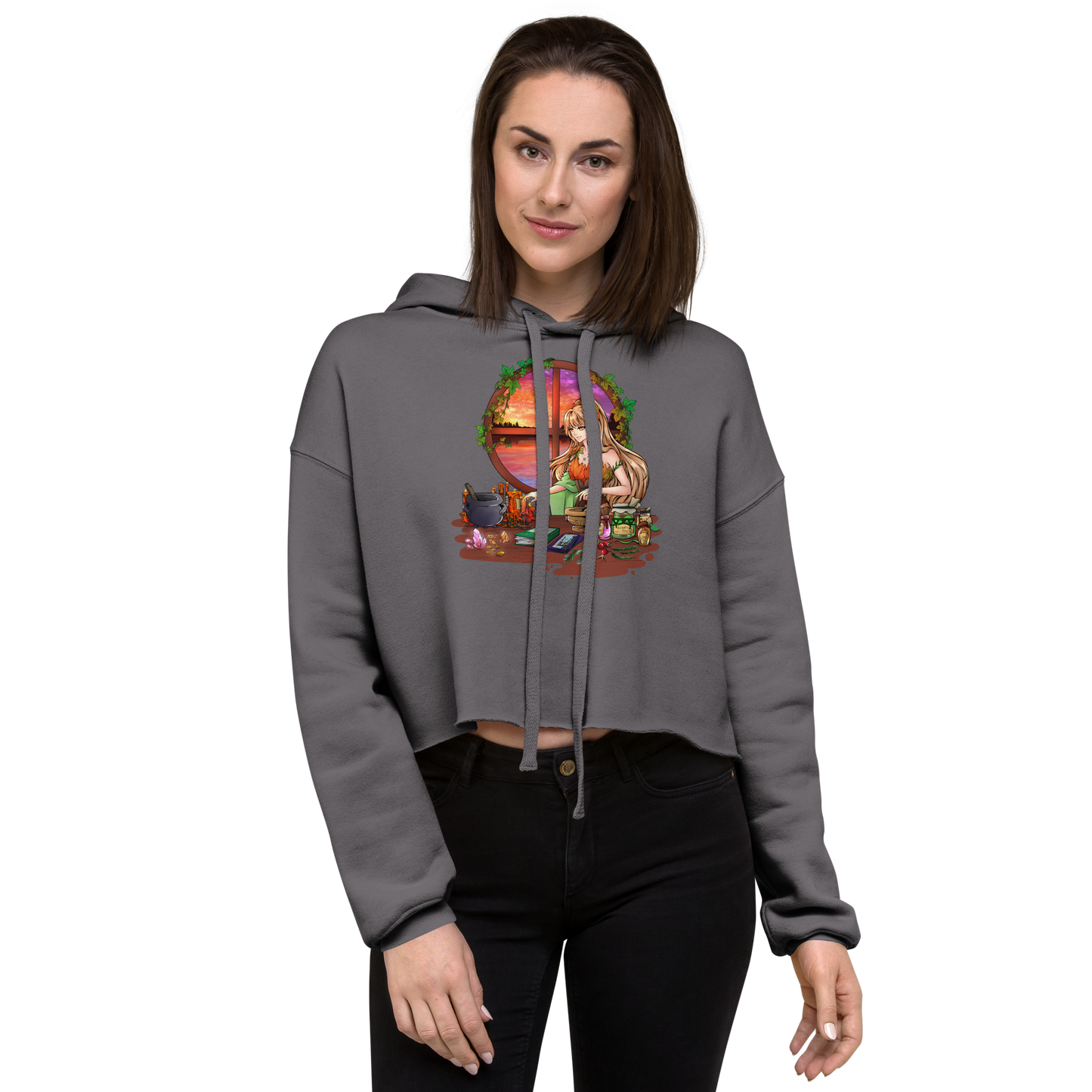 Women's Lady Nostia 'Alchemy' Cropped Hoodie