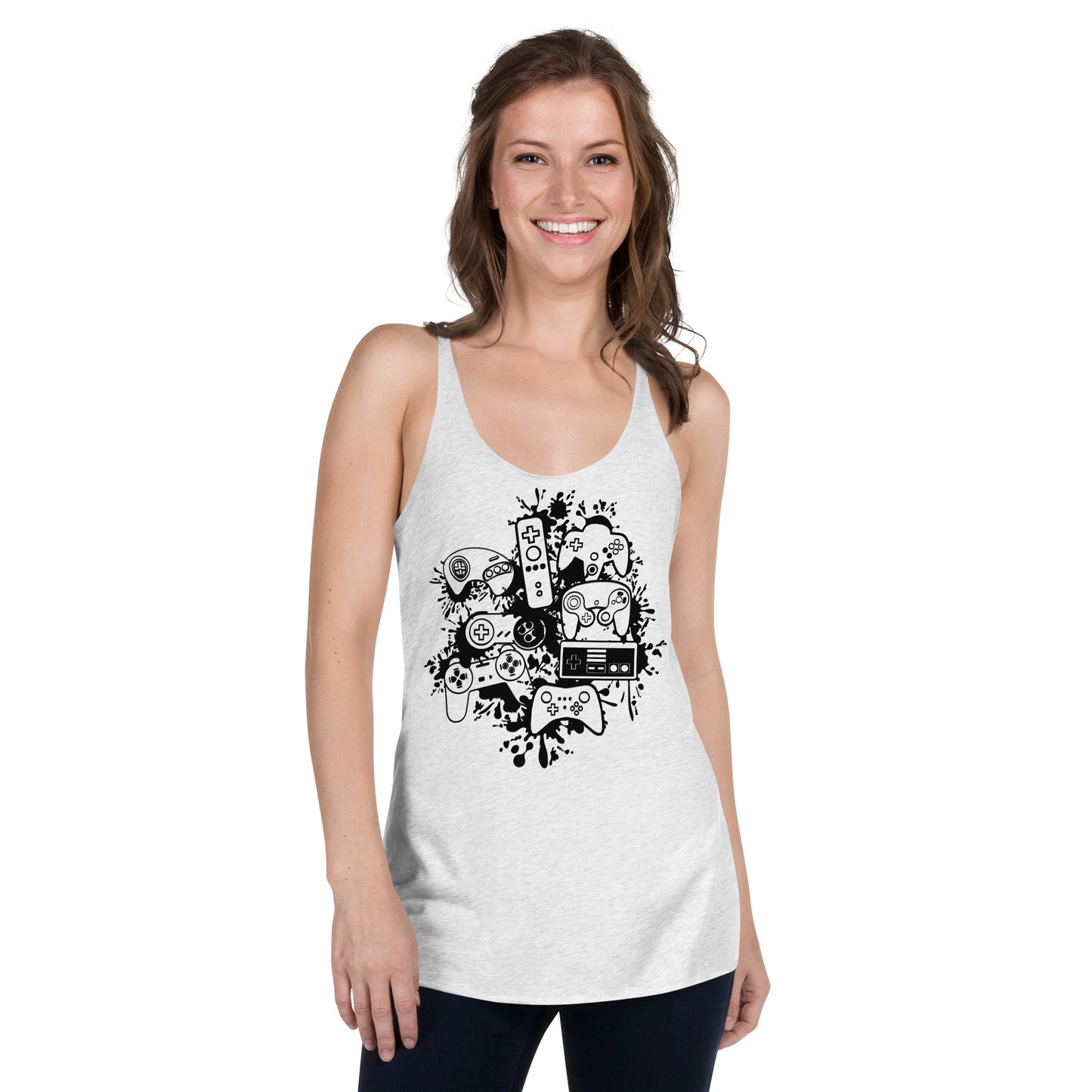 Women's 'Controller Splash' Racerback Tank