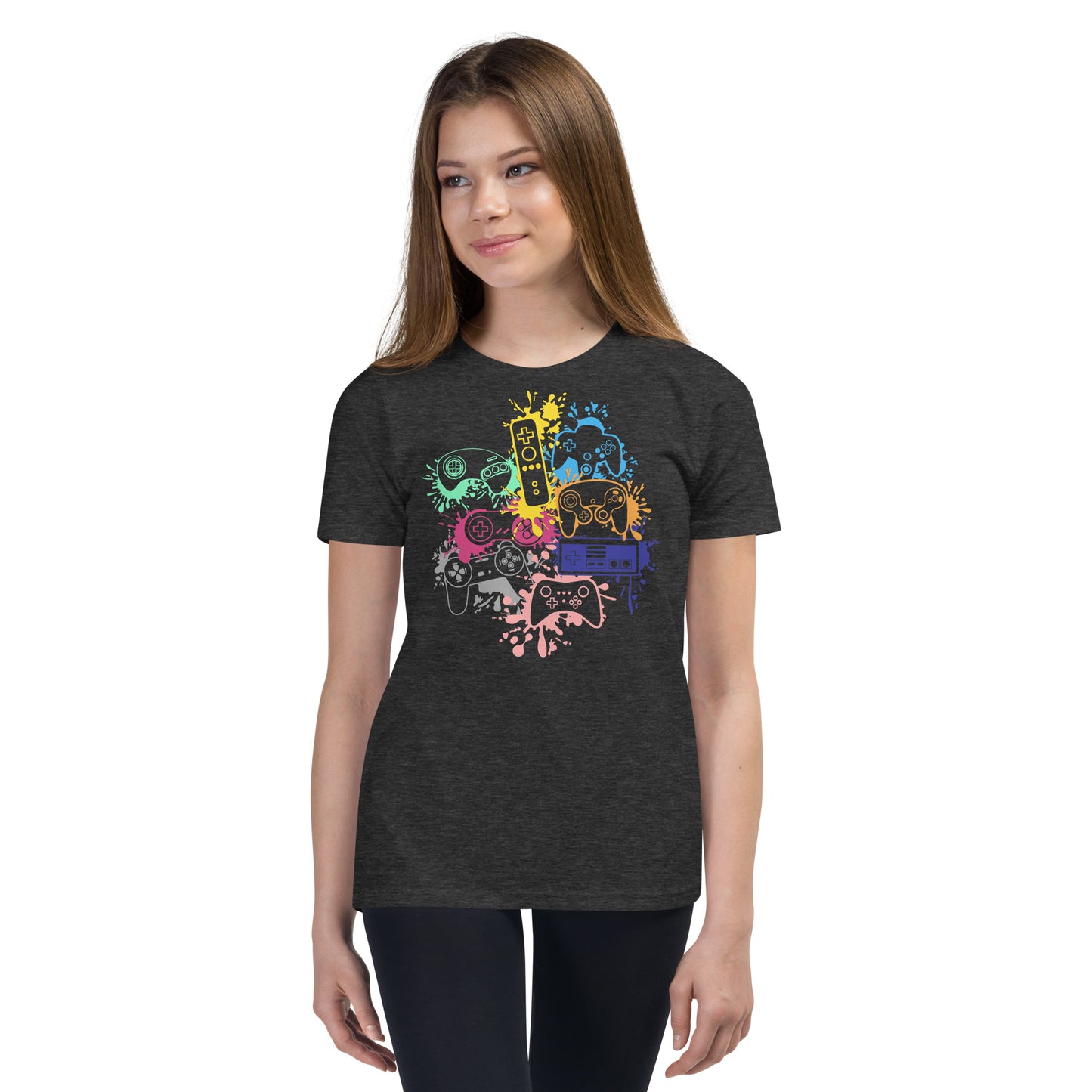 Youth 'Rainbow Controller Splash' Staple T-Shirt