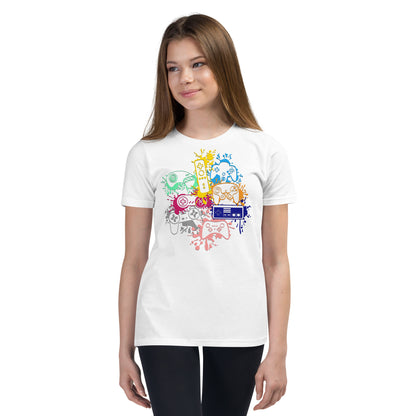 Youth 'Rainbow Controller Splash' Staple T-Shirt