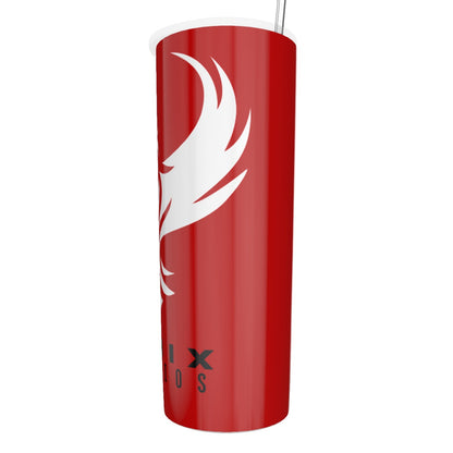 Fynix Studios Glitter Tumbler With Stainless Steel Straw