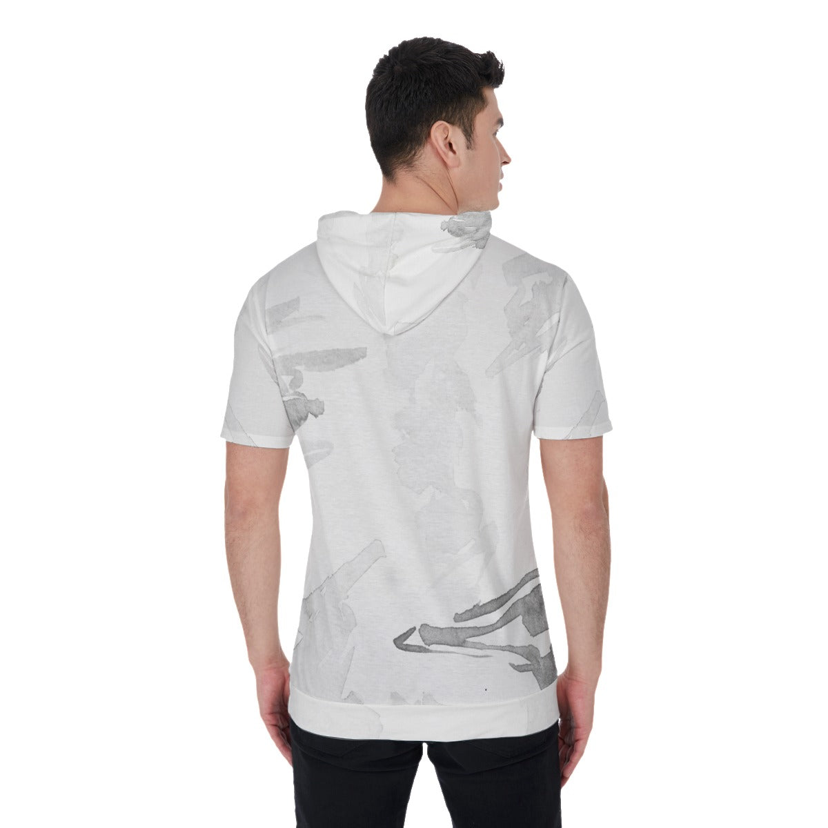 Men's All Over Print Hooded T-shirt