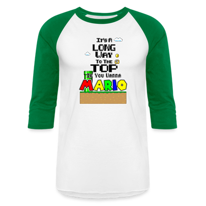 Eric Buzbee Unisex Baseball T-Shirt - white/kelly green